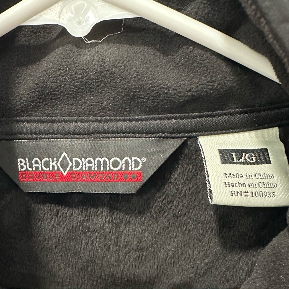 Men’s Black Diamond Jacket in Black - Picture 4 of 7